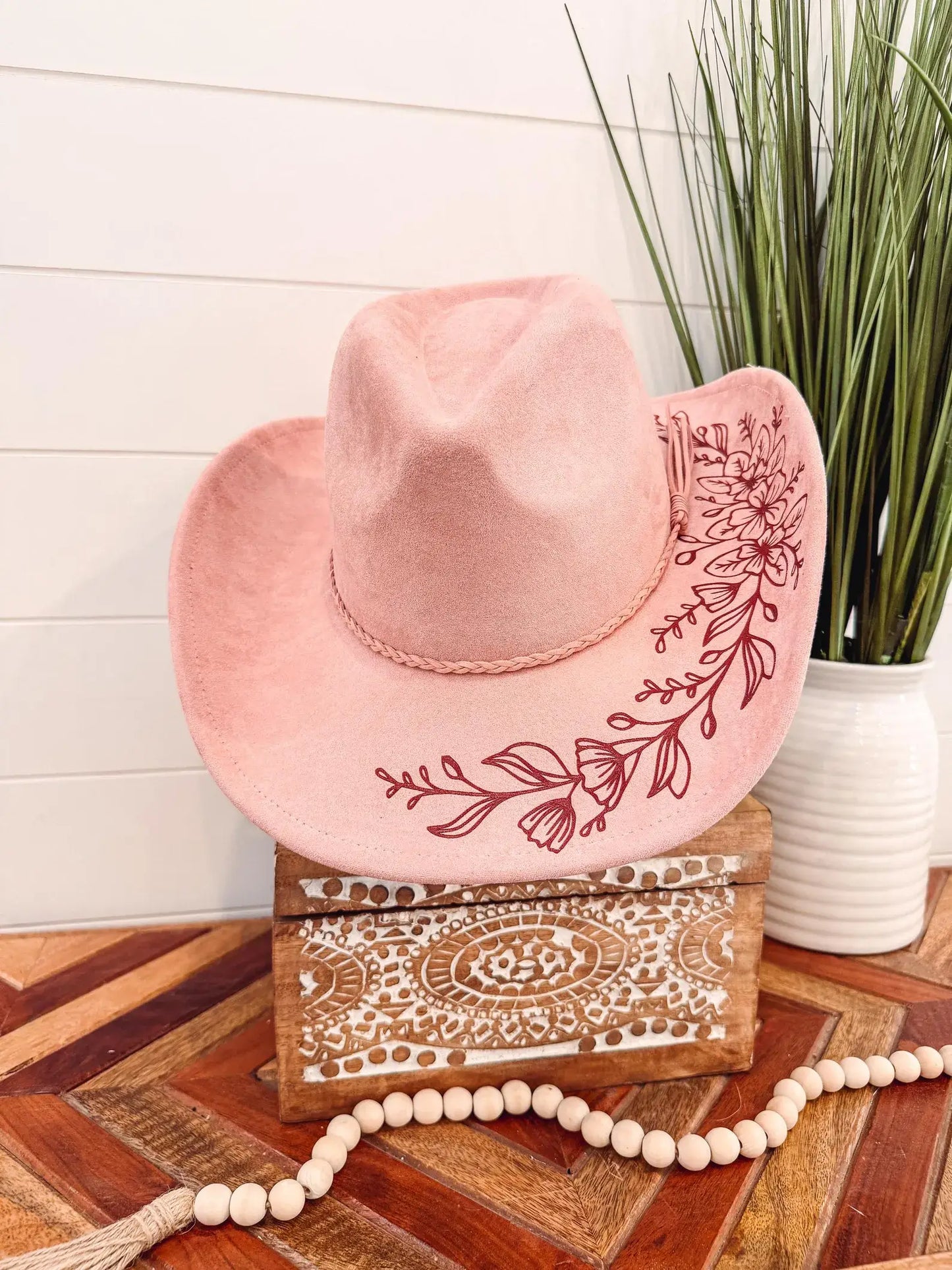 Half side flower Hat