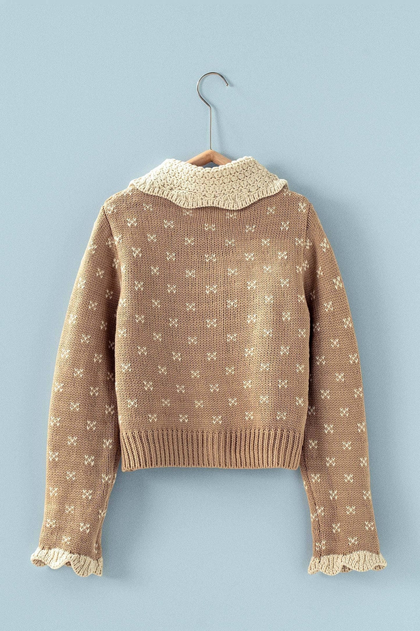 Cassy Ruffle Collar Cardigan