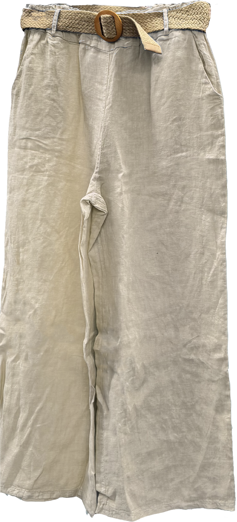 100% Linen Wide Leg Pants in Four Colors