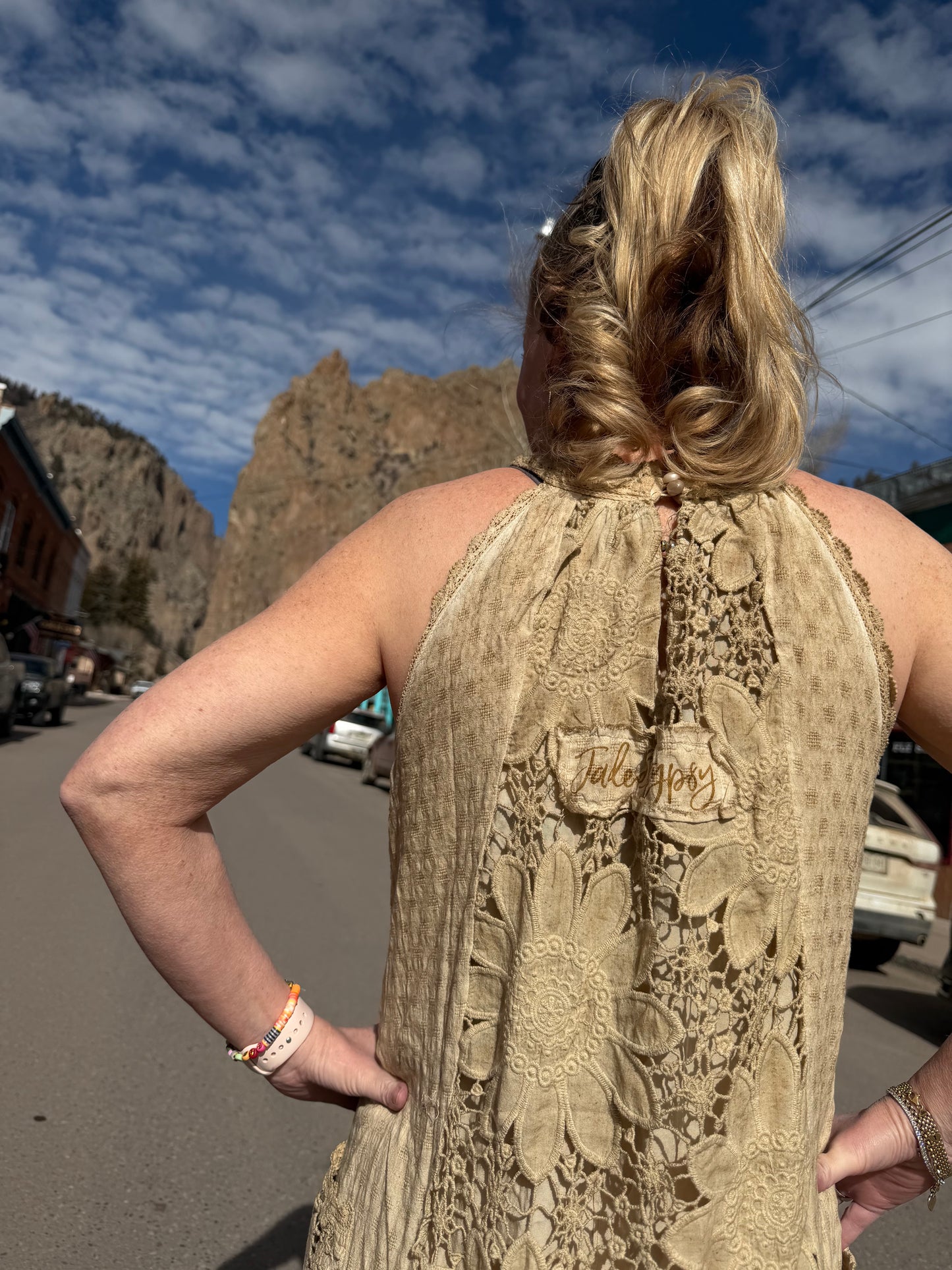 Daisy Dreaming Dress - Vintage Tea Stain