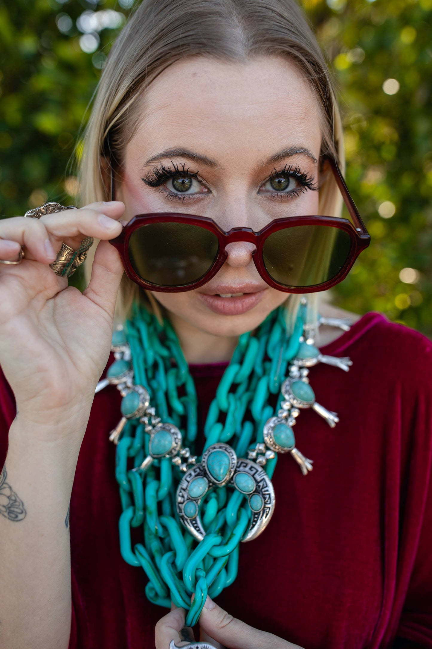 Grace Zandra Silk Velvet Scarf Top