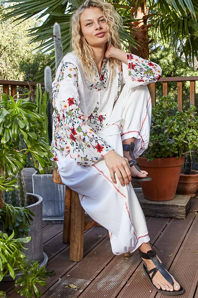 The Star floral top