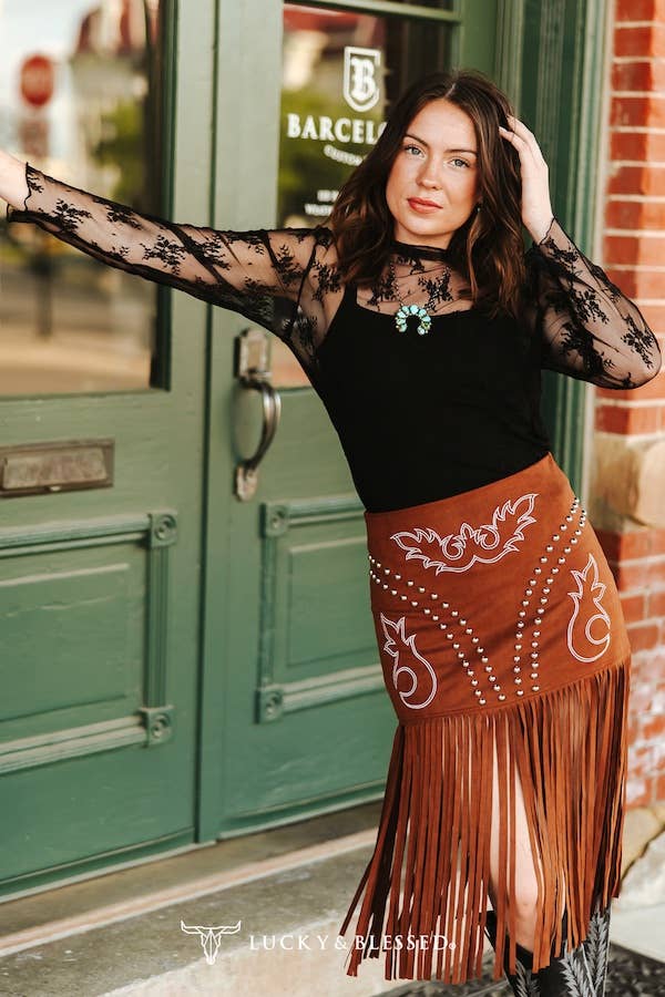 Black Lace Long Sleeve Stretch Top