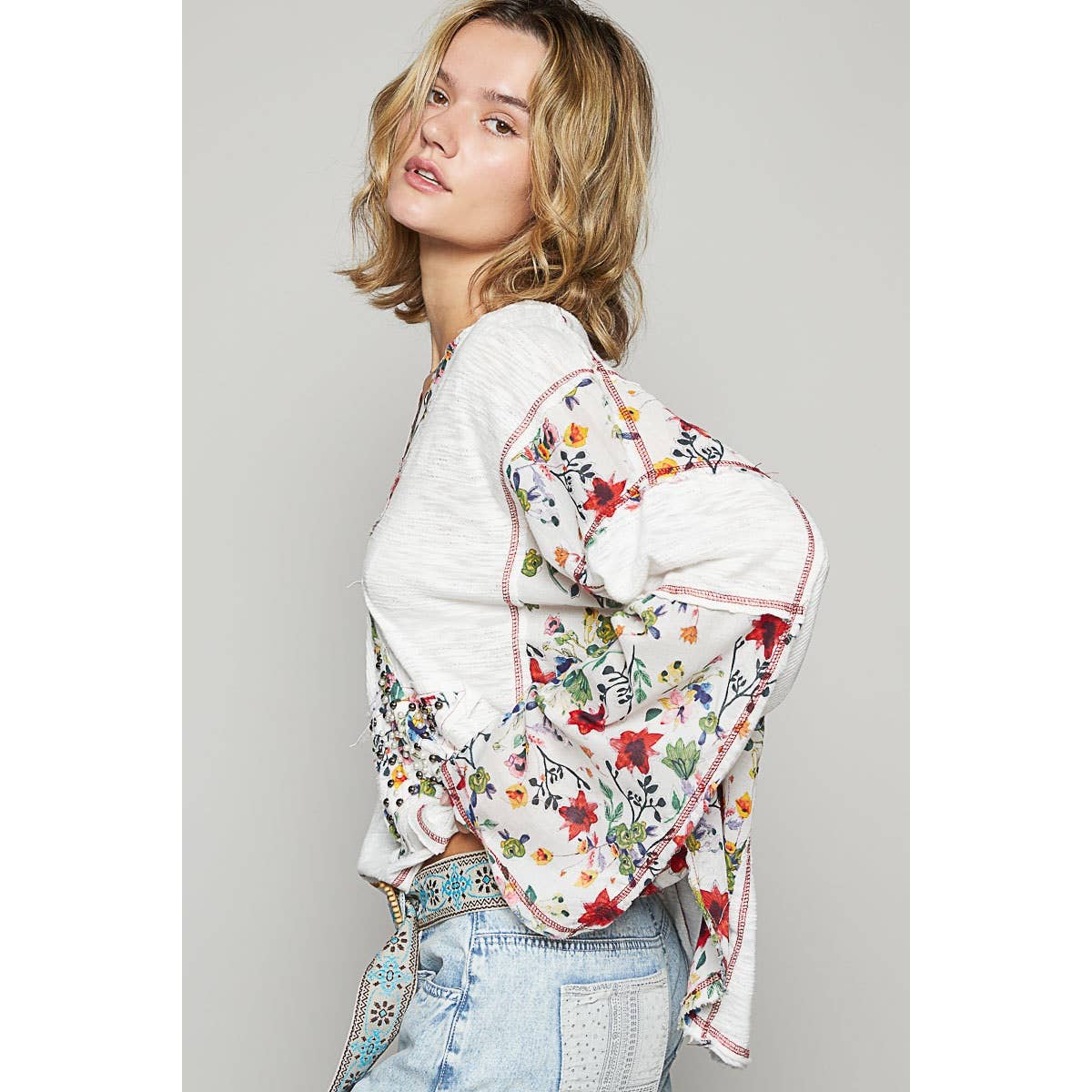The Star floral top