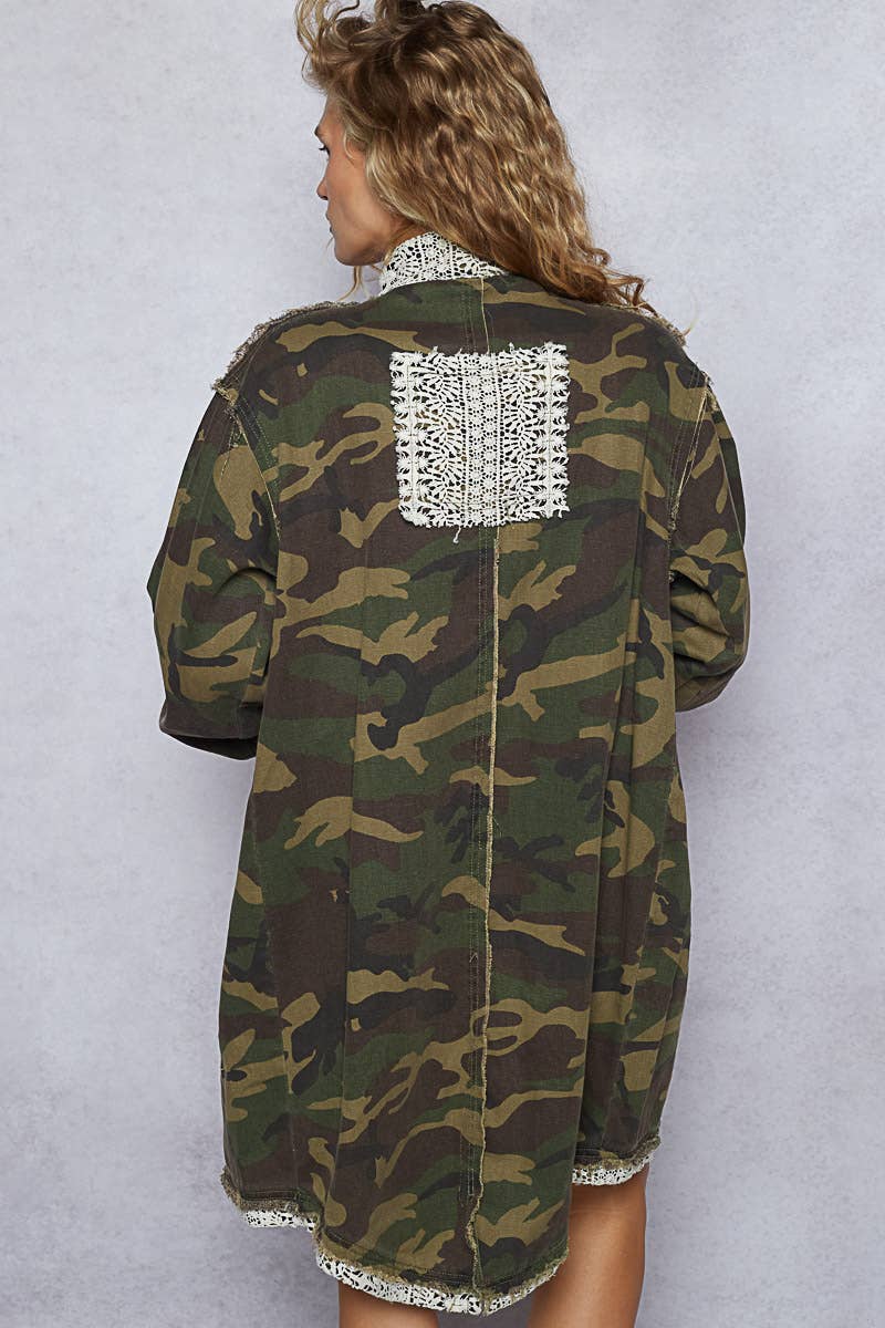 Oversized camo jacket