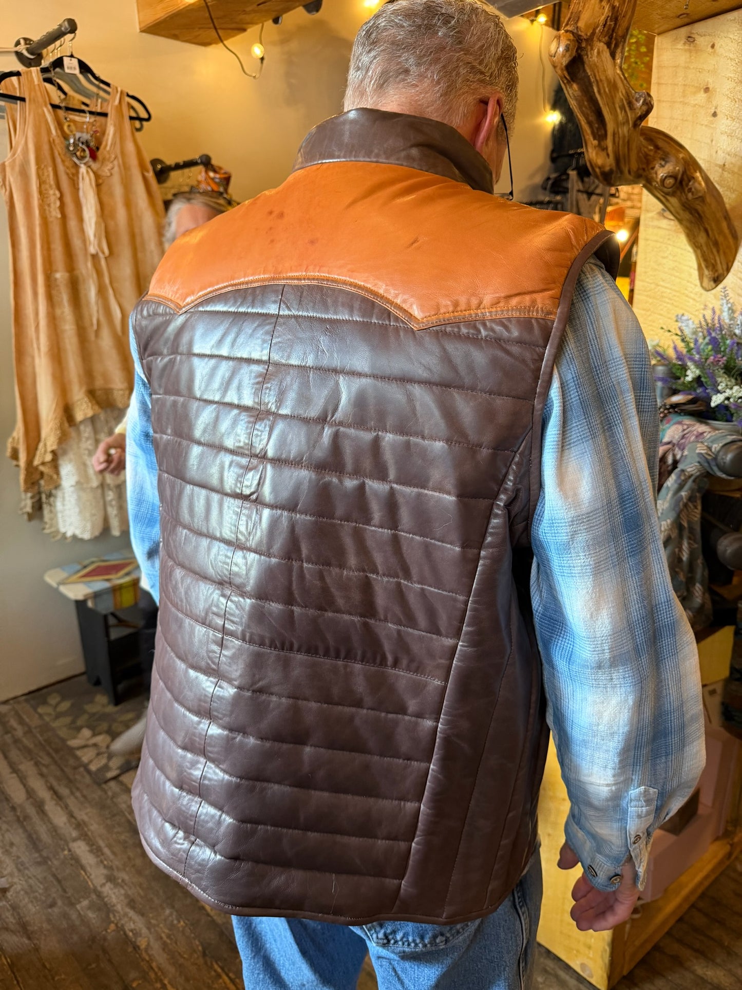 Casper Scully Leather Men’s Vest