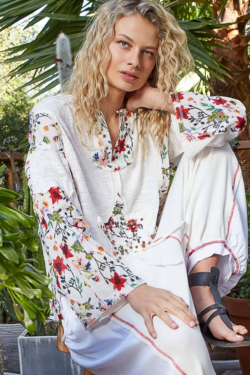 The Star floral top