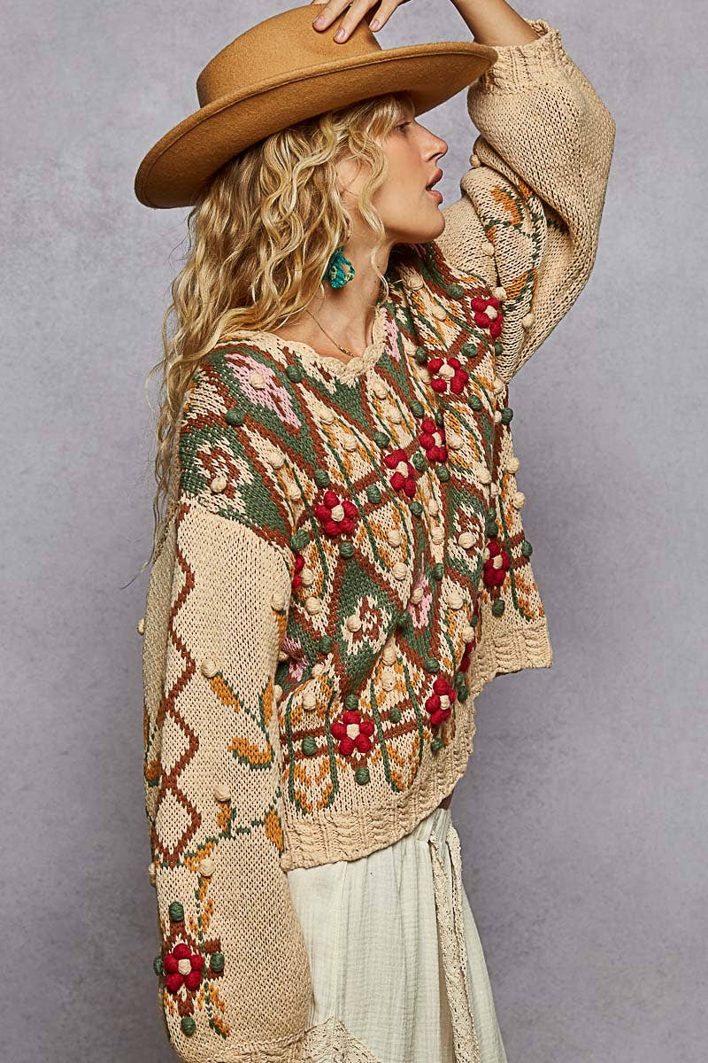 The Jeanelle Aztec Sweater