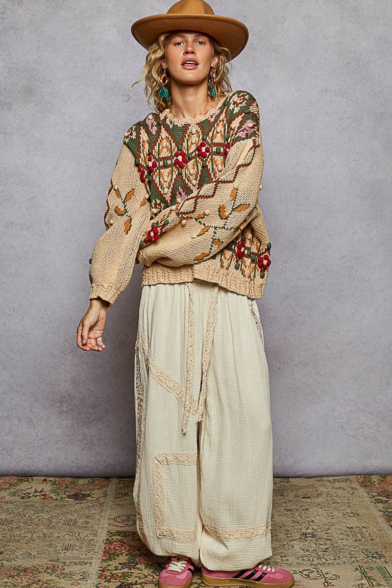 The Jeanelle Aztec Sweater