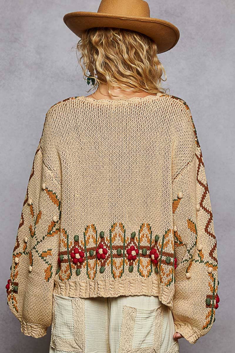 The Jeanelle Aztec Sweater