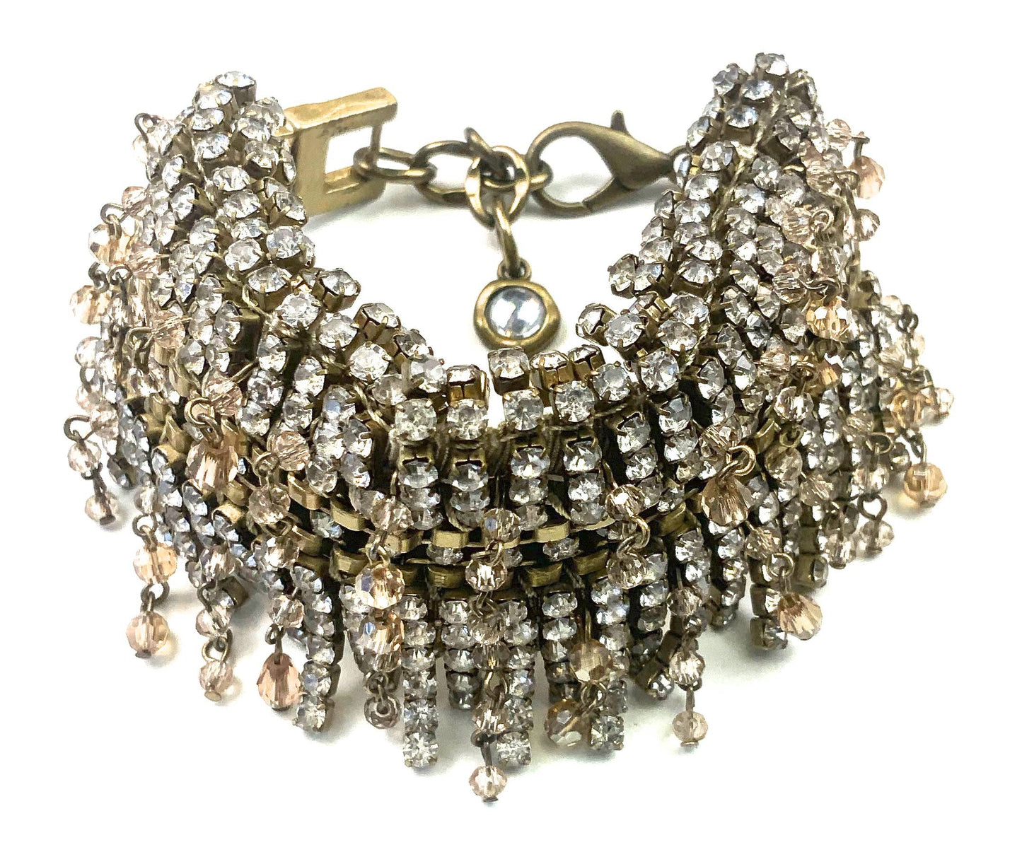 Rhinestone Fringe Bracelet