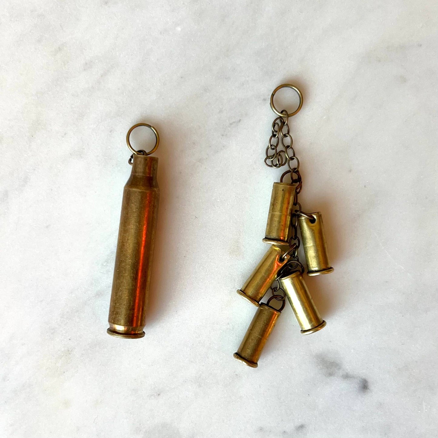 Spent Brass Bullet DANGLE Charm, Bullet Boot or Bag Charm