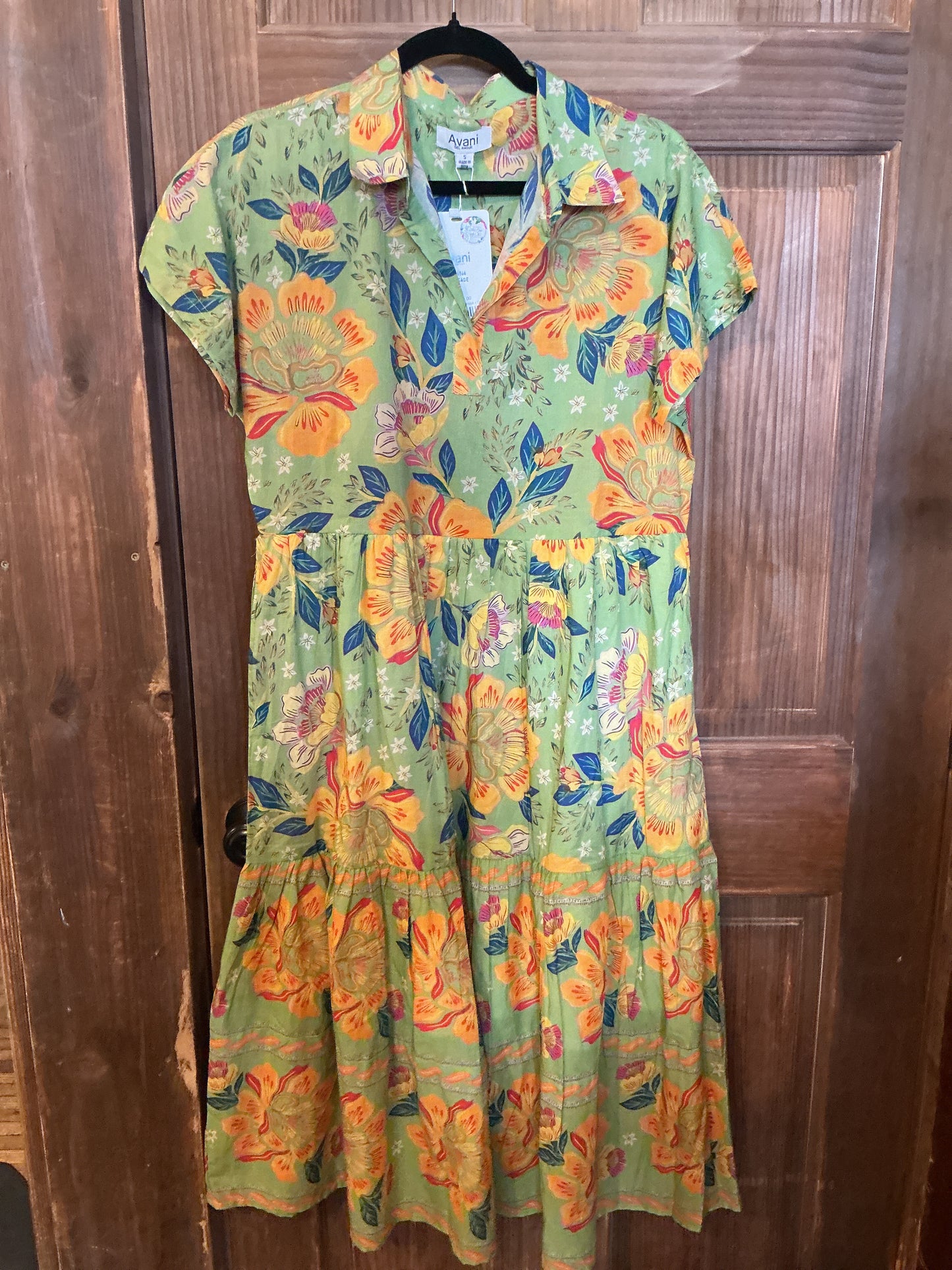 Sage Floral Dress