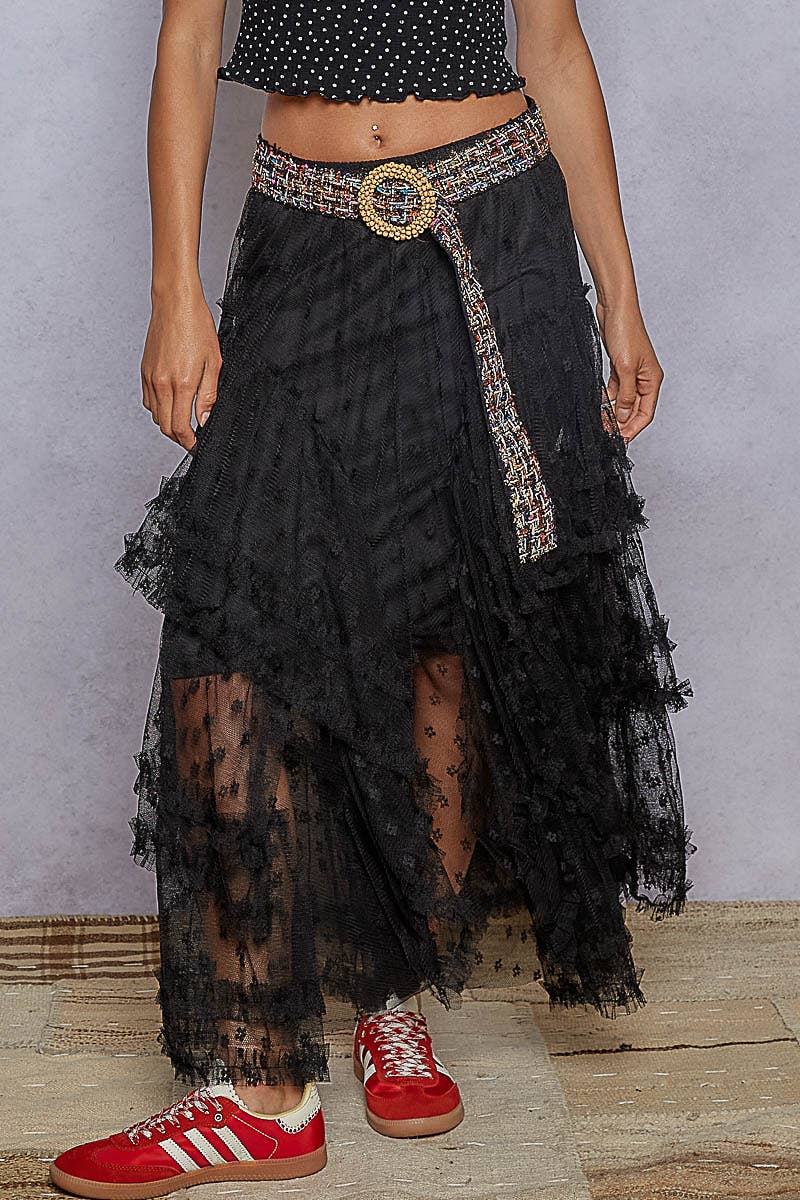Ruffle Lace Skirt
