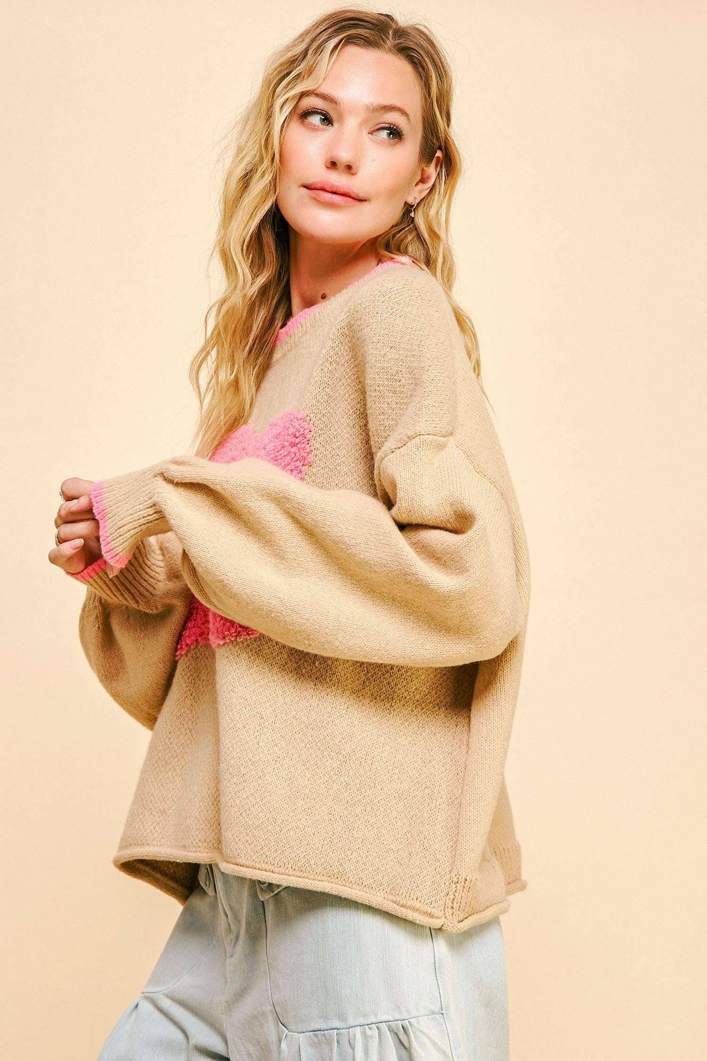 Julia Beth Daisy Knit Sweater