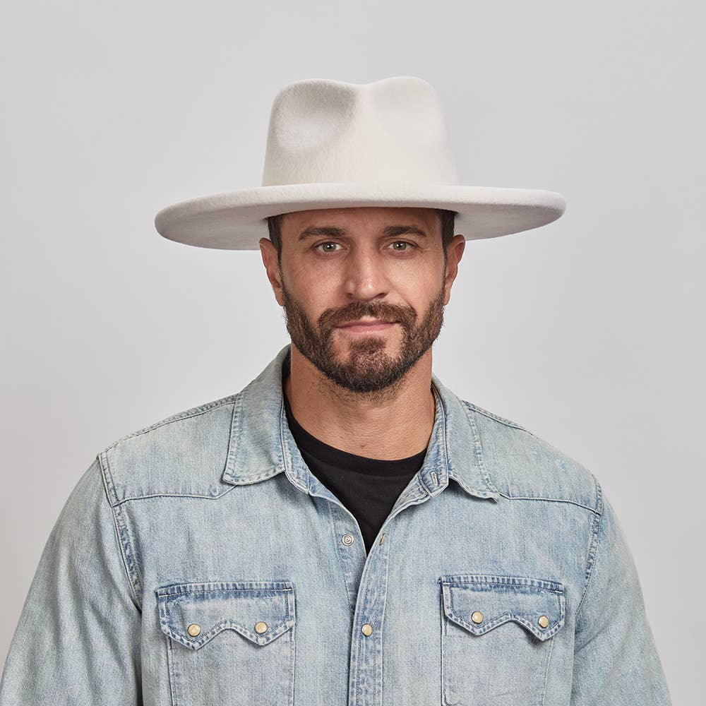 Pencil Rim Wool Felt Fedora Hat - Style Hudson