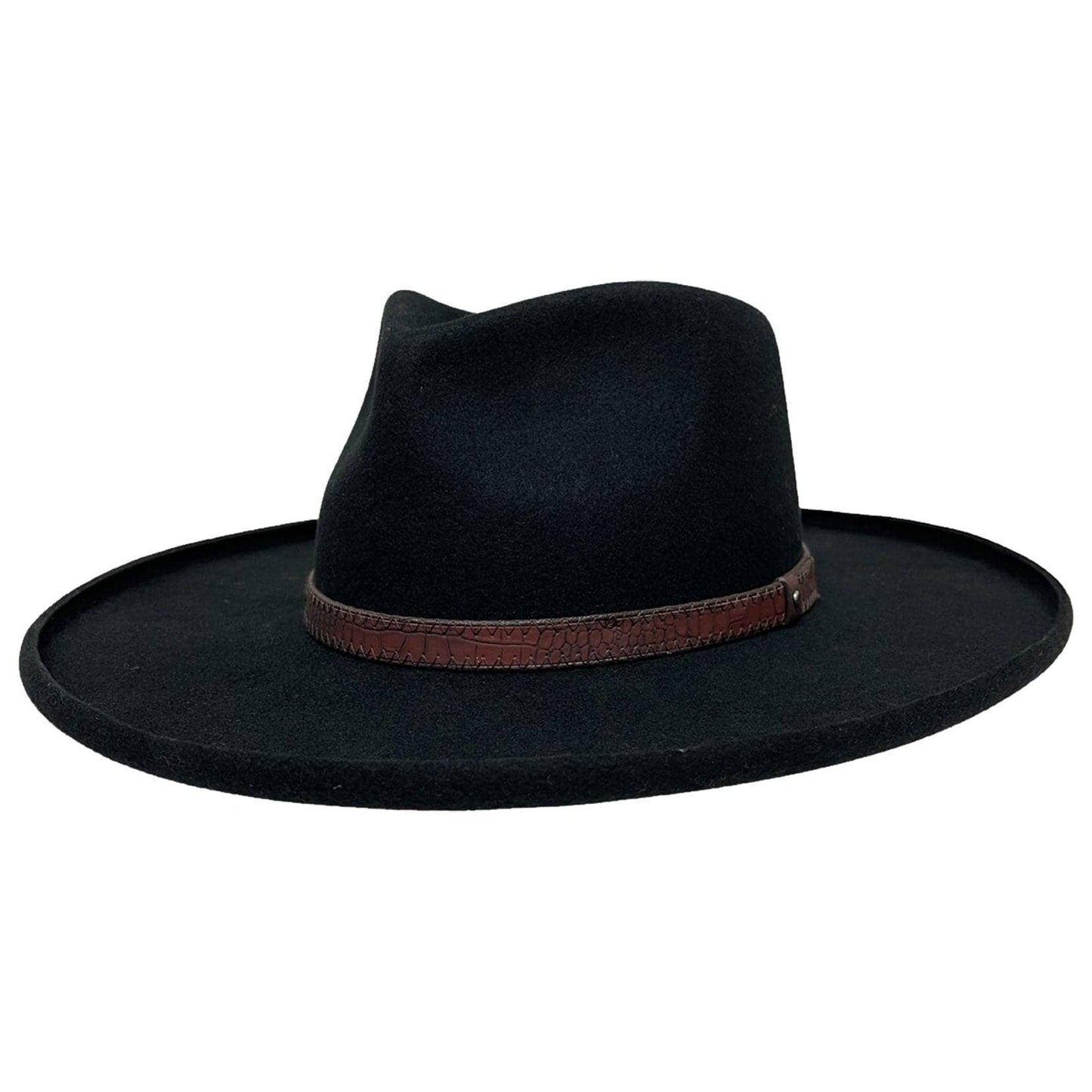 Pencil Rim Wool Felt Fedora Hat - Style Hudson