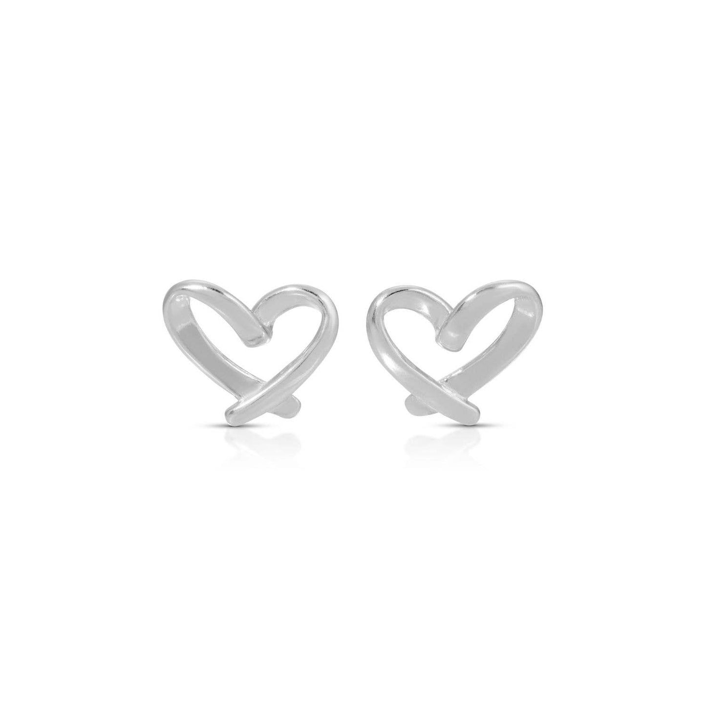 Free Form Heart Studs