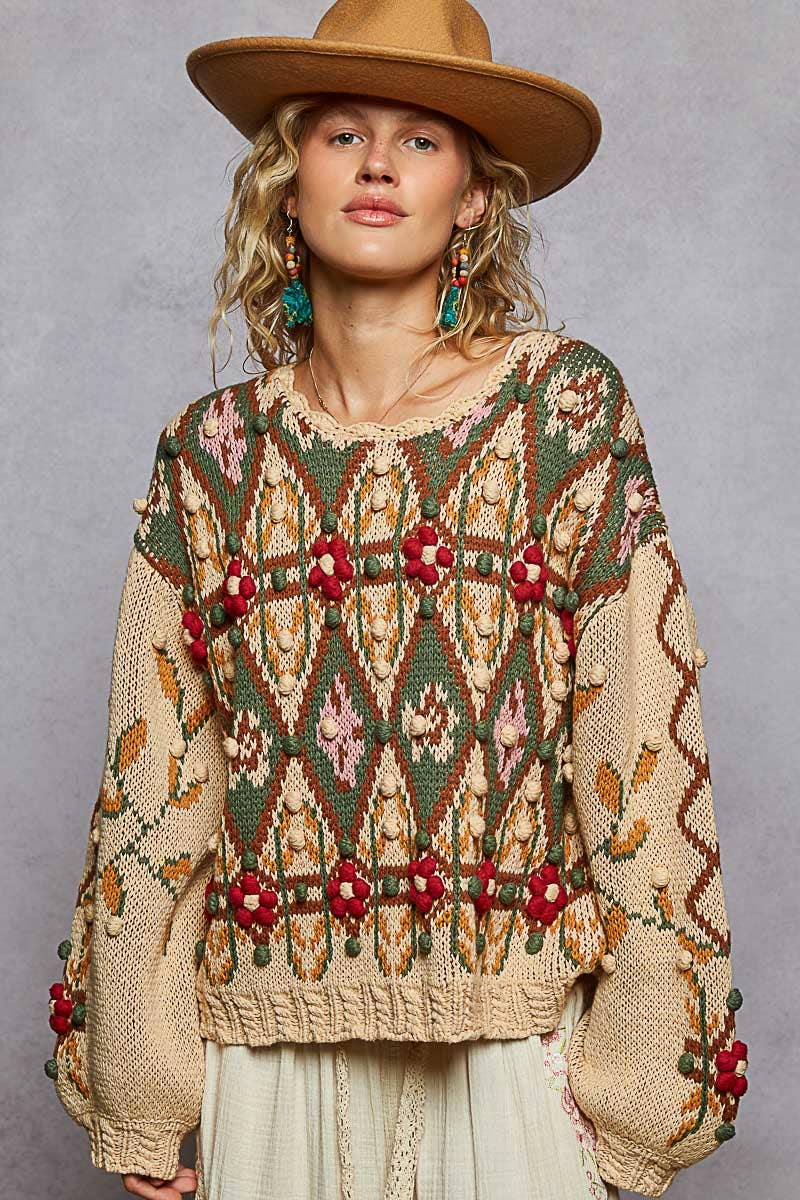 The Jeanelle Aztec Sweater