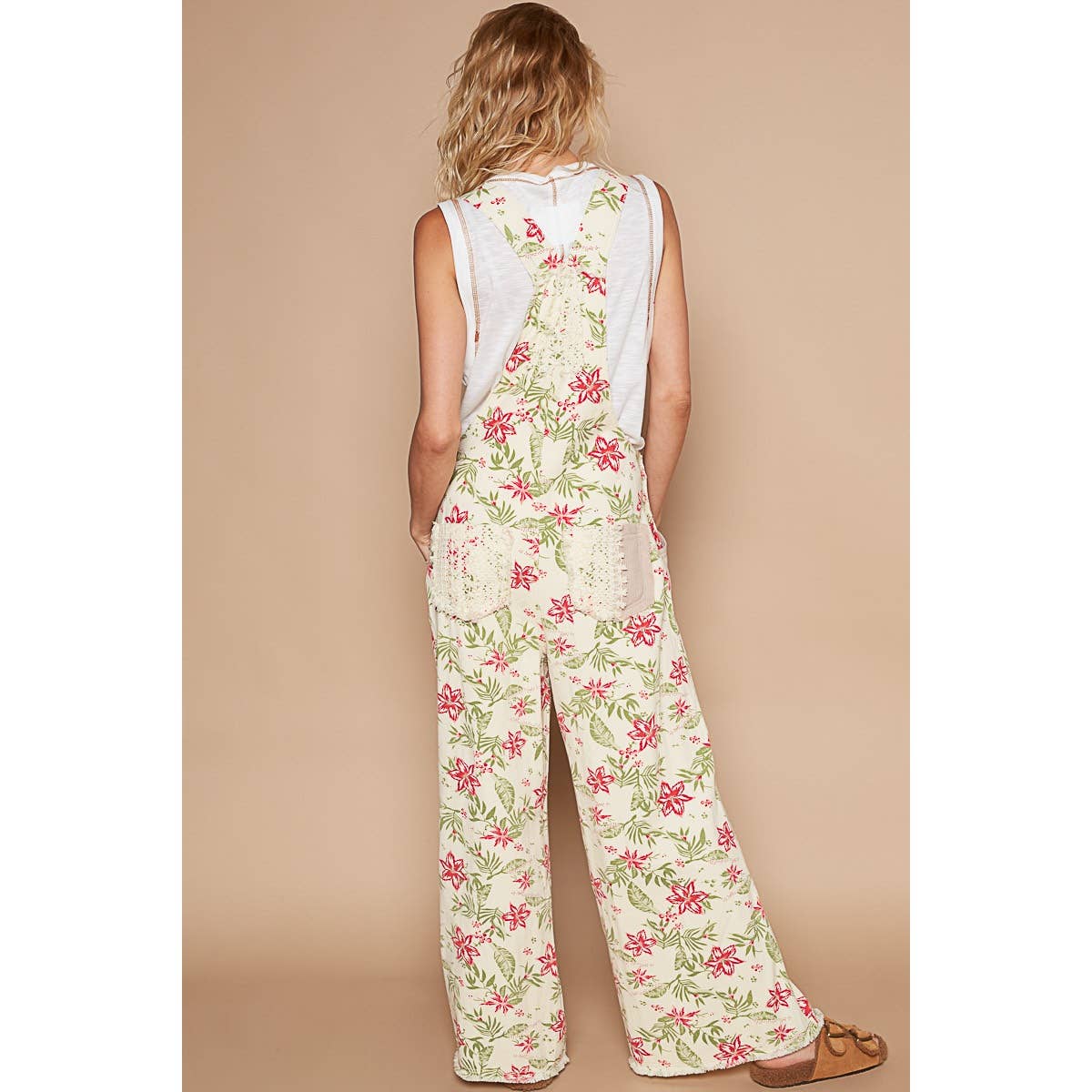 wildflower floral print overall