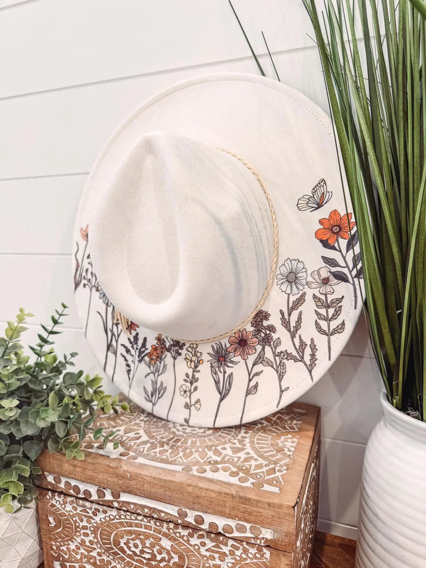 Floral Print Hat