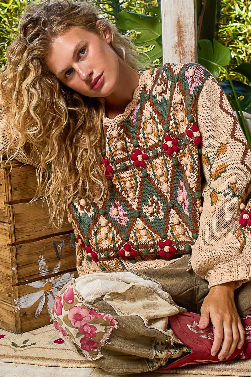 The Jeanelle Aztec Sweater