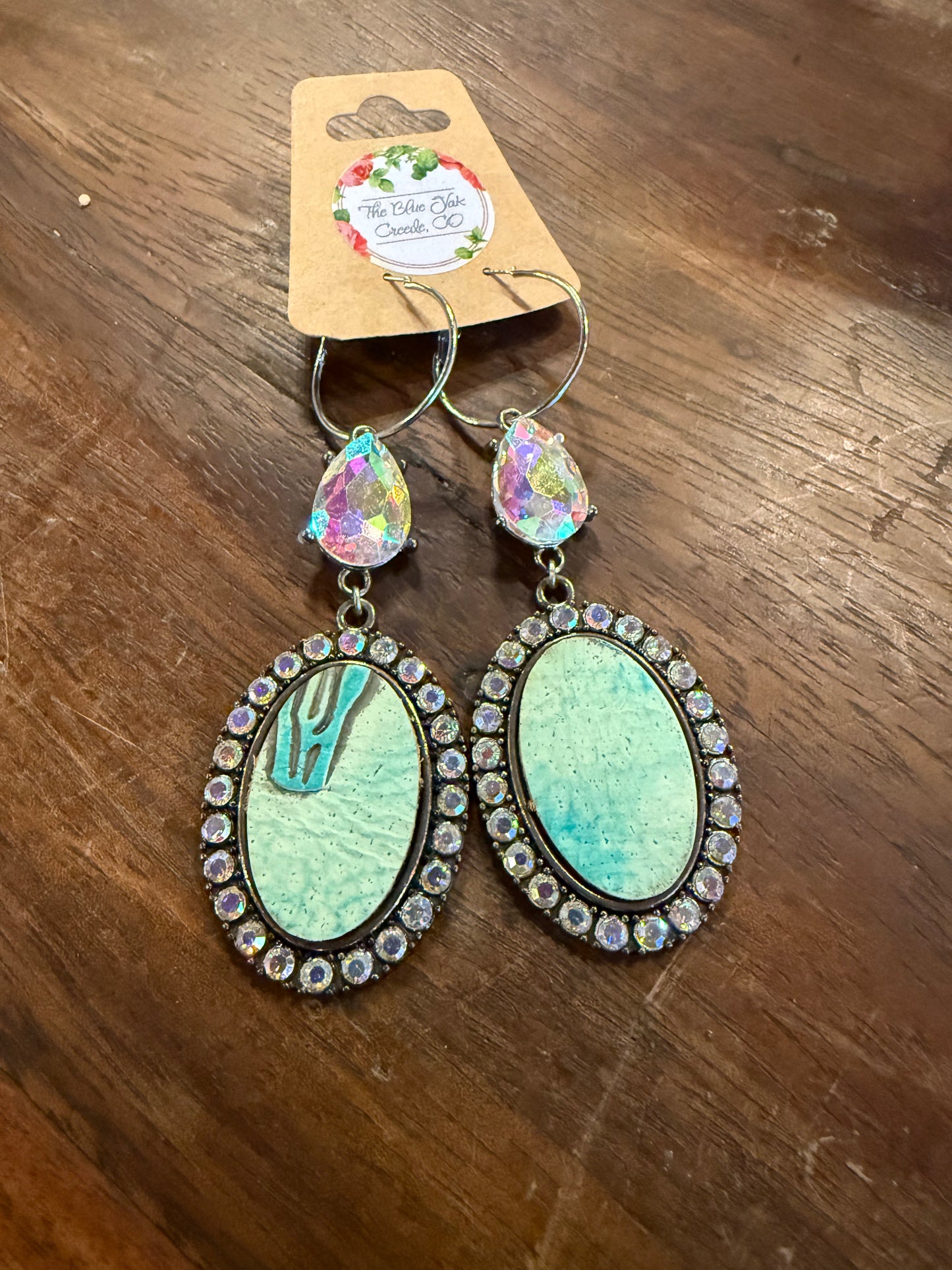 Frea Teal Earrings