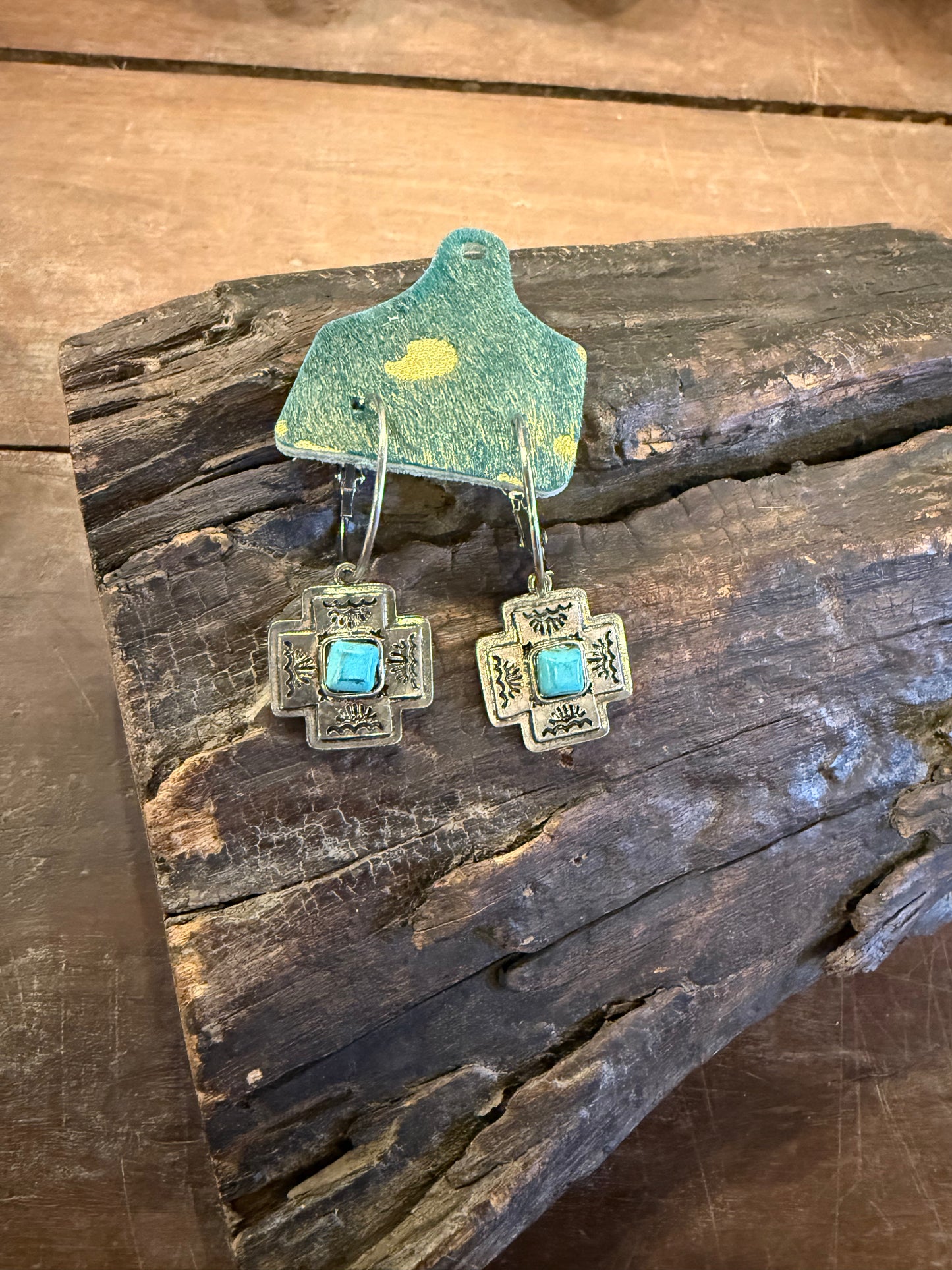 Reva Cowtag Earrings