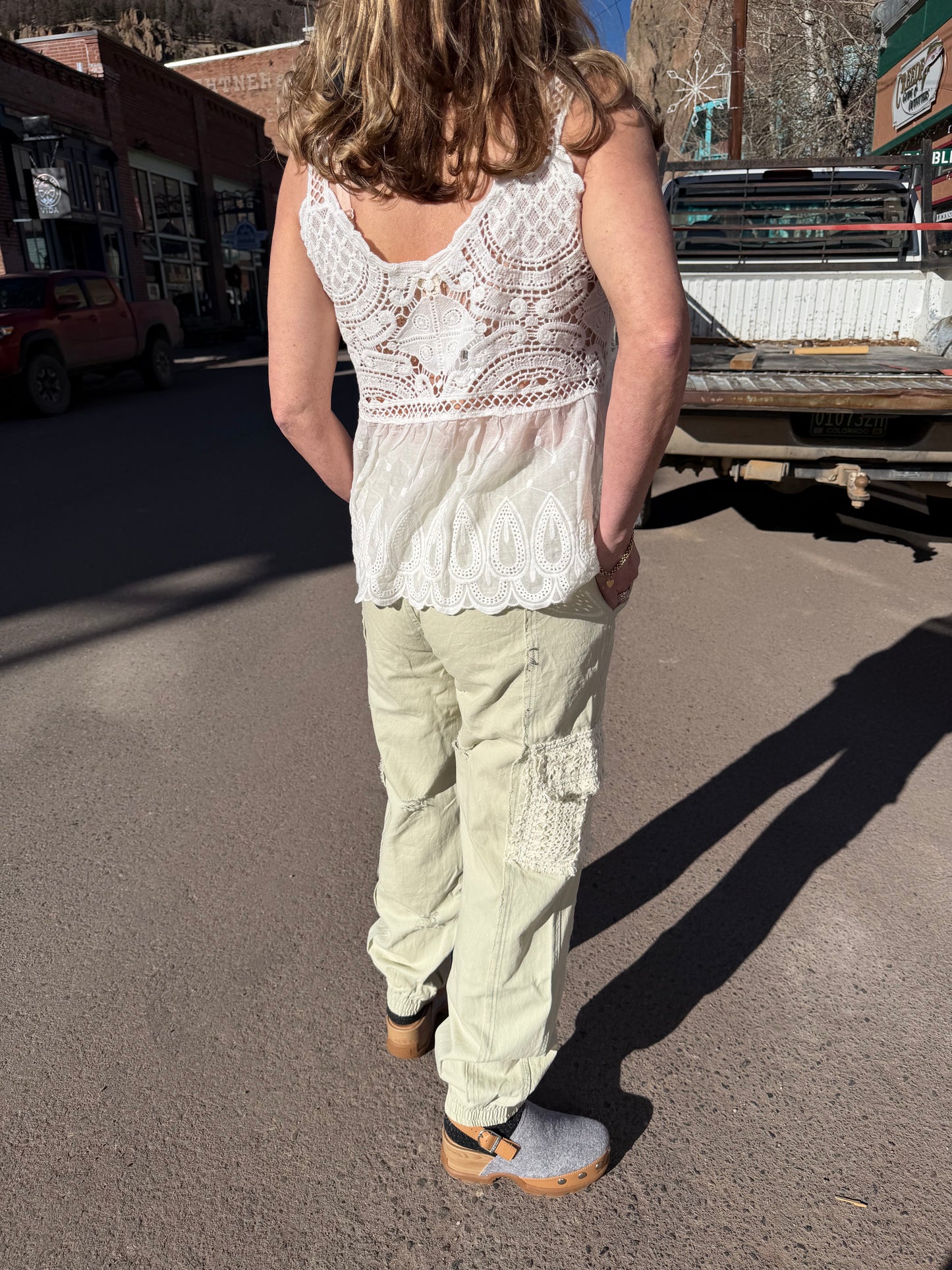 Pistachio Patched Jogger