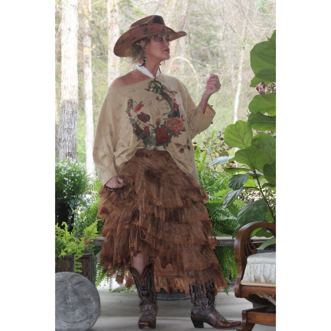 True Romance Skirt - Chocolate