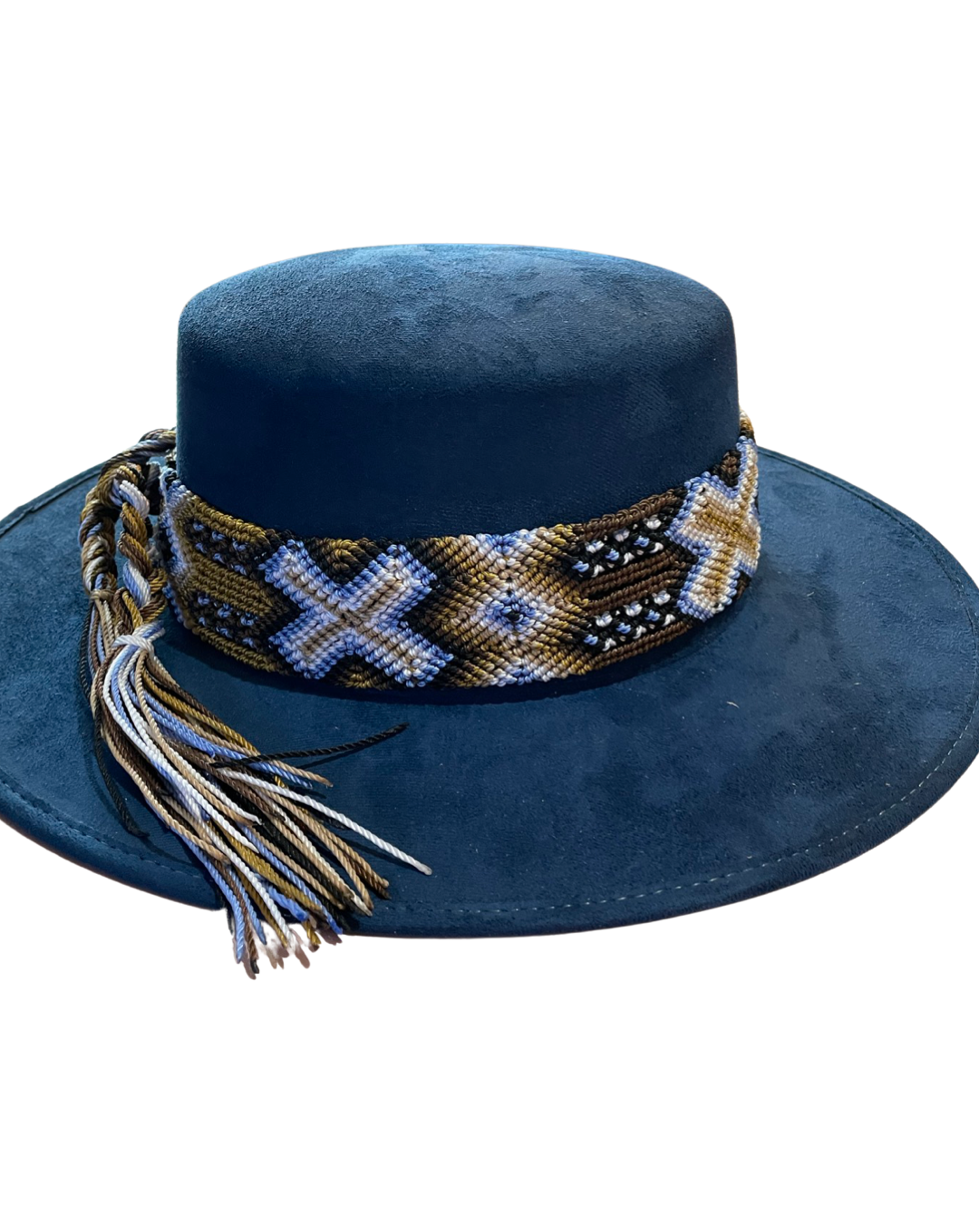 Wide Mexican braided hat band