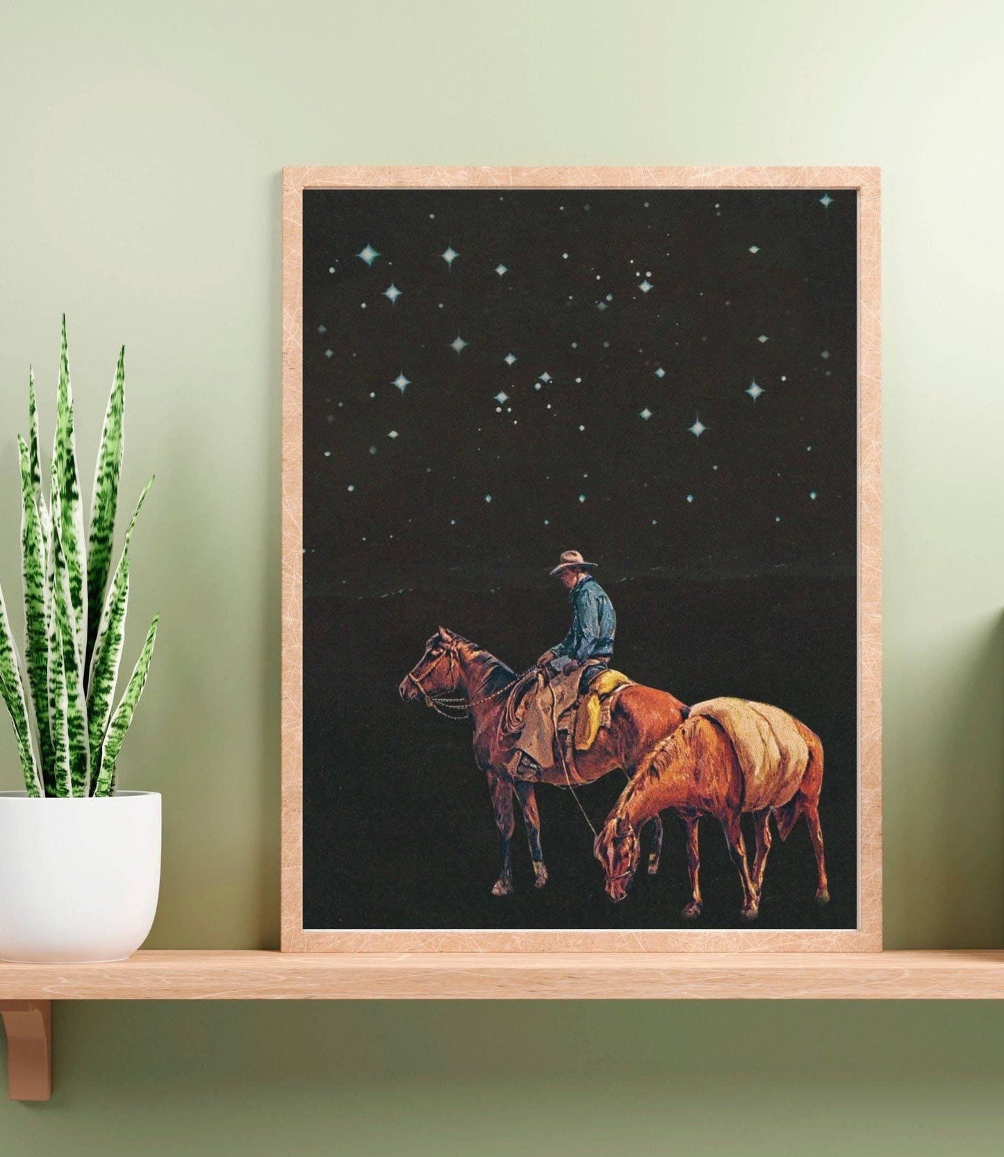 Midnight Cowboy Collage Print
