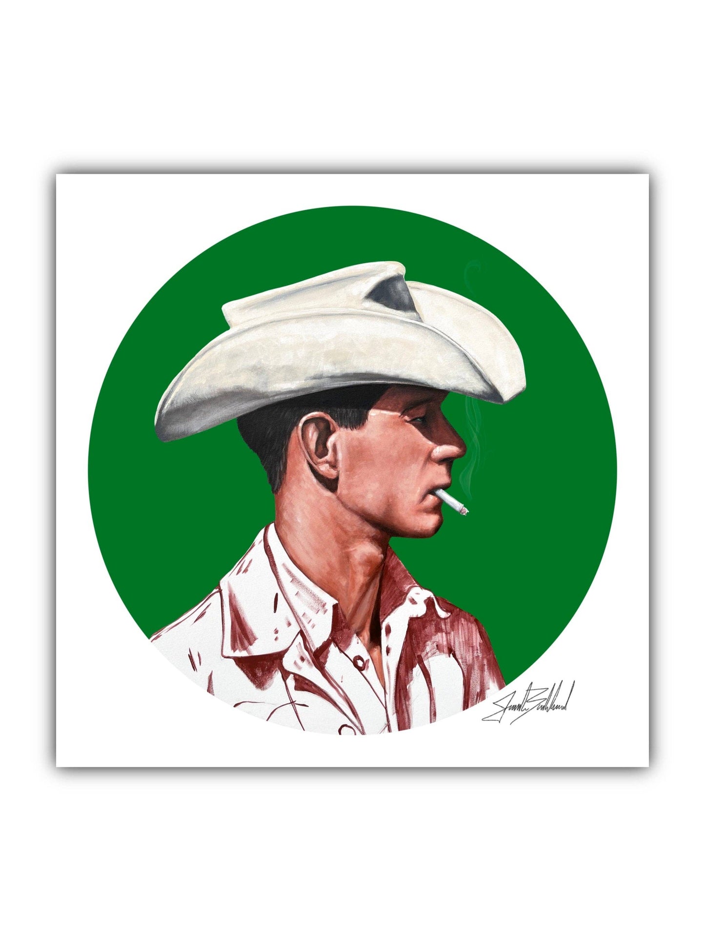 Marlboro Cowboy Paper Print