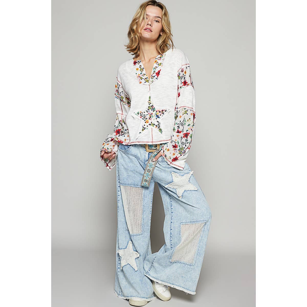 The Star floral top