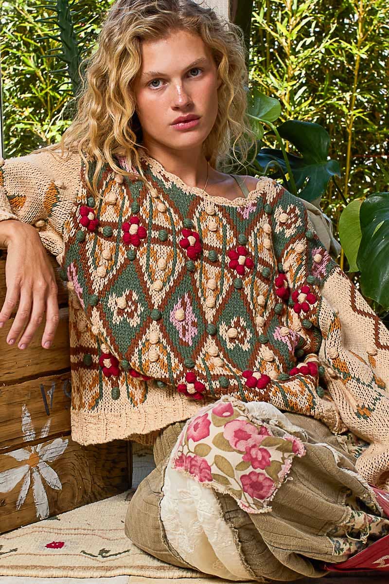 The Jeanelle Aztec Sweater