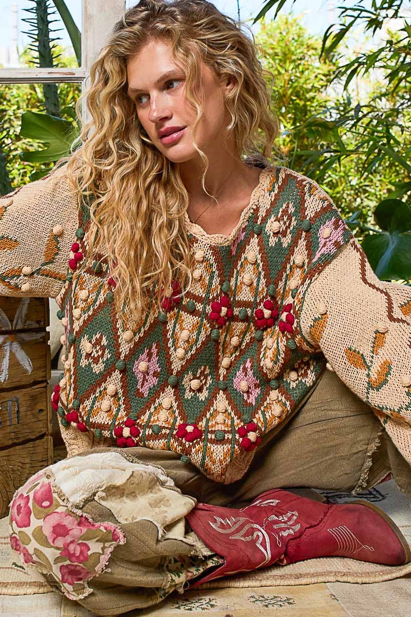The Jeanelle Aztec Sweater