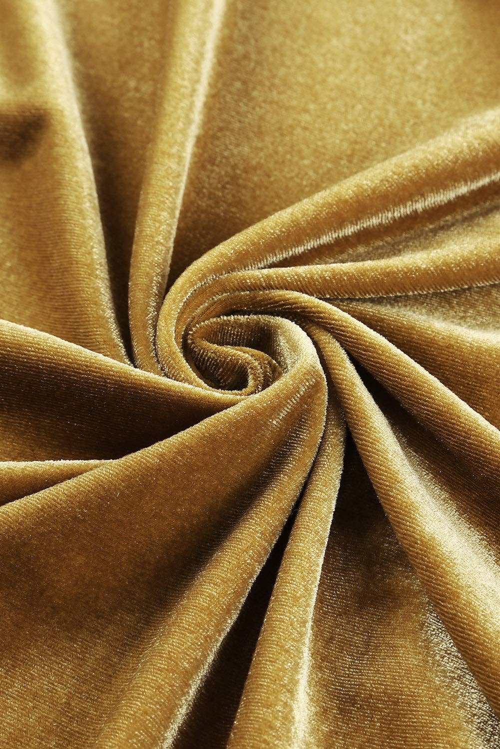 Janine Velvet Open Front Pocketed Duster gold mustard color
