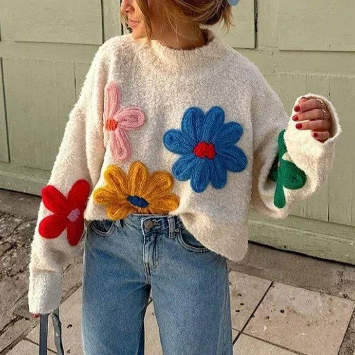 Daisy Floral Sweater