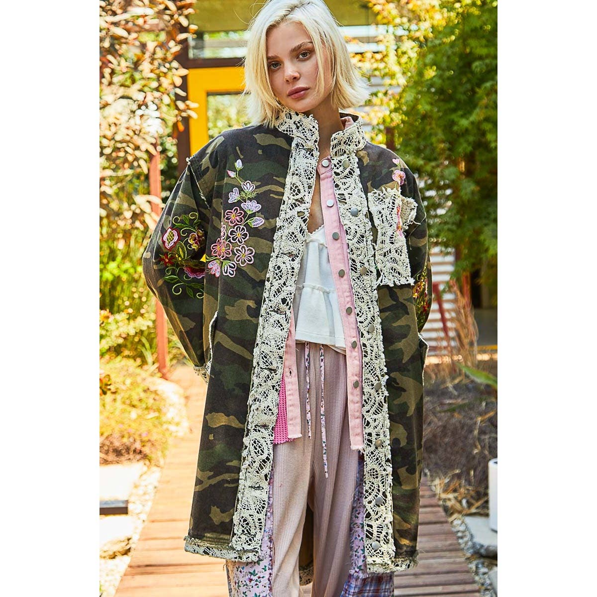 Oversized camo jacket