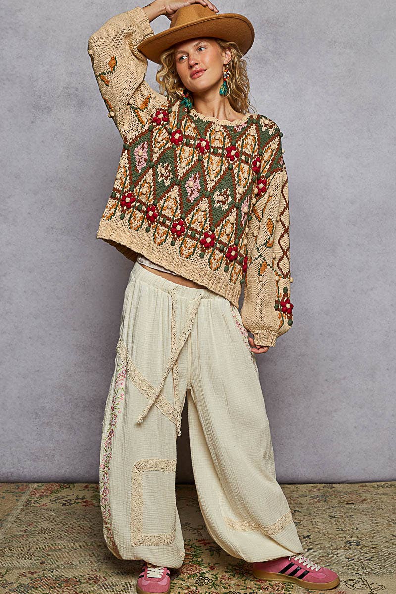 The Jeanelle Aztec Sweater