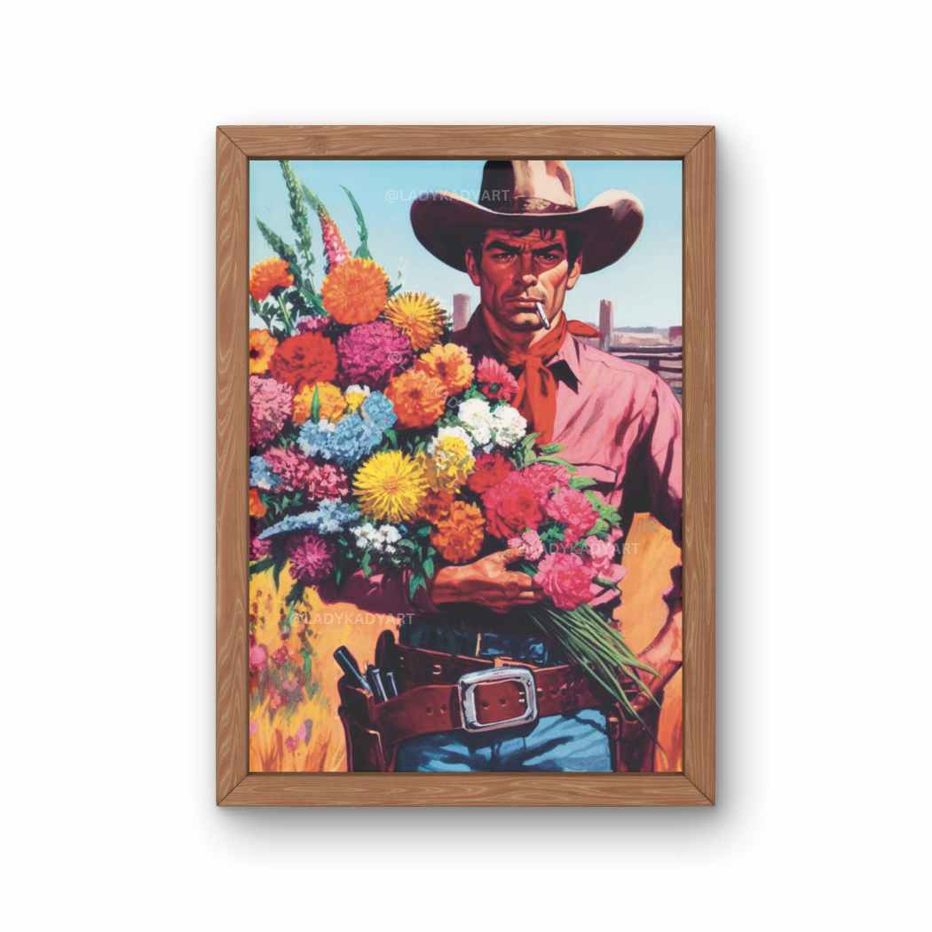 Floral Cowboy Art