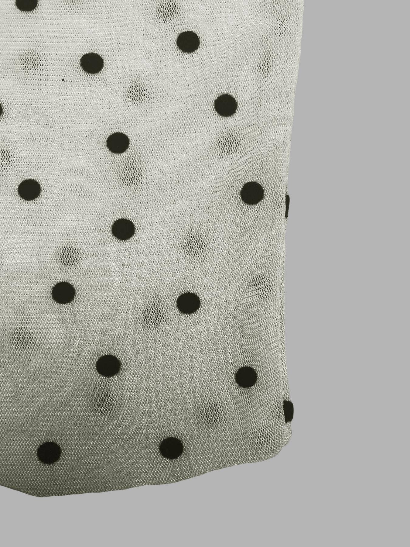 Romance Polka Dots Sheer Mesh Top