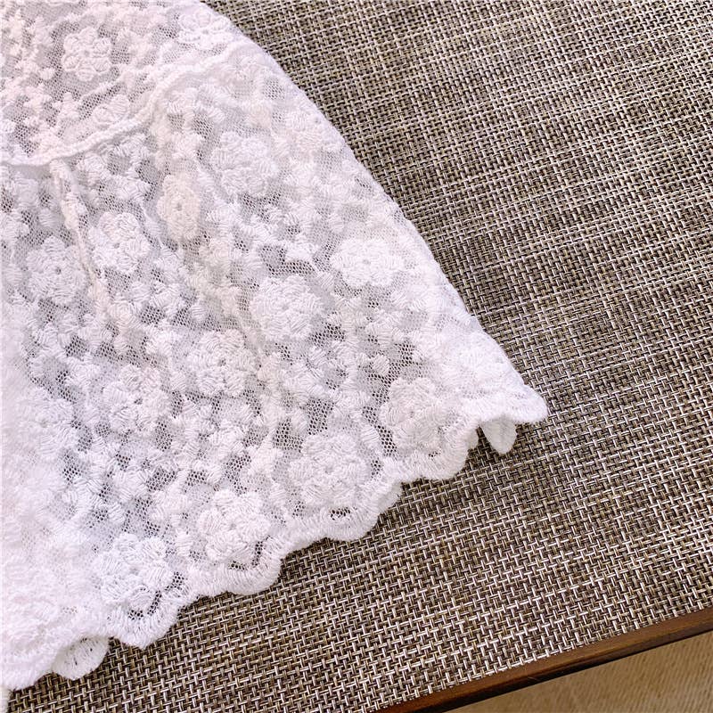 Sally Embroidered Lace Vest
