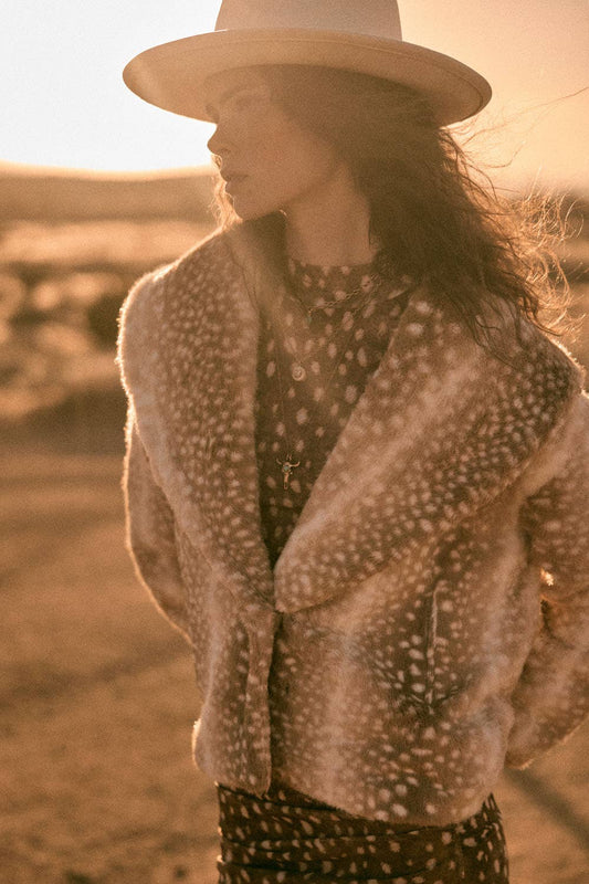 Daisey Deer Print Jacket