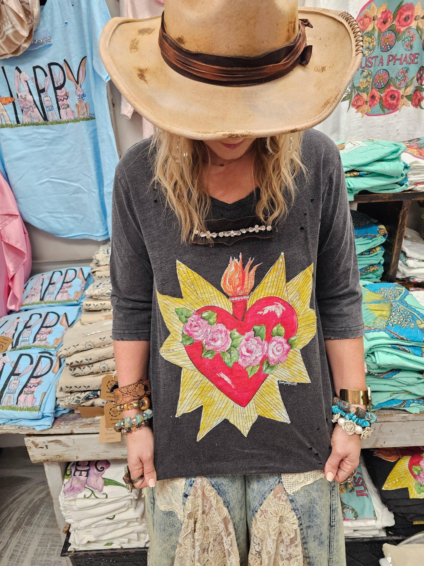 Blazing Heart  shirt