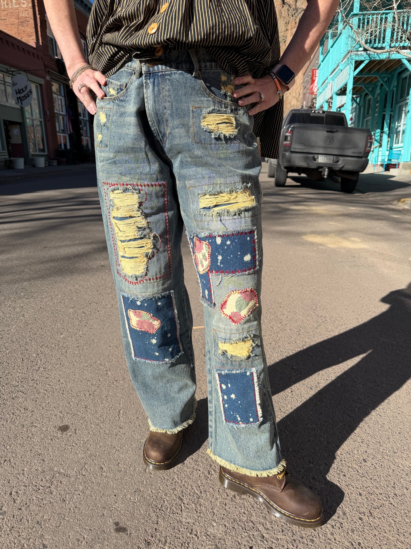 Garden Splatter Jeans