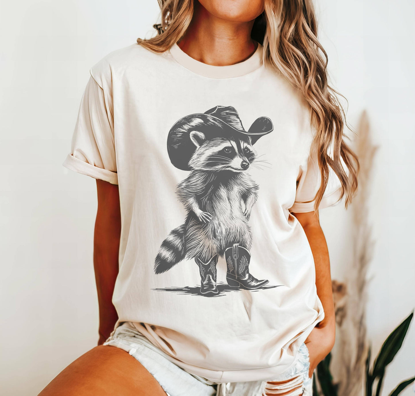 Western Raccoon T--white