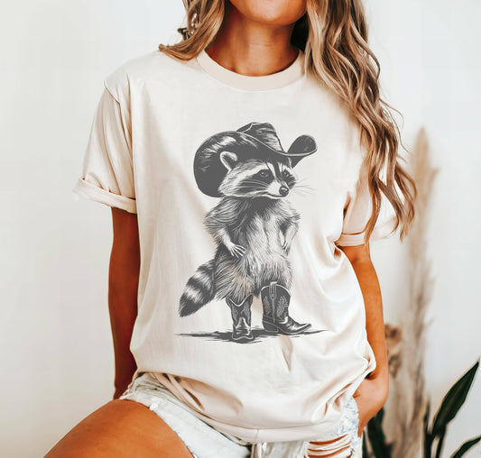 Western Raccoon T--Black
