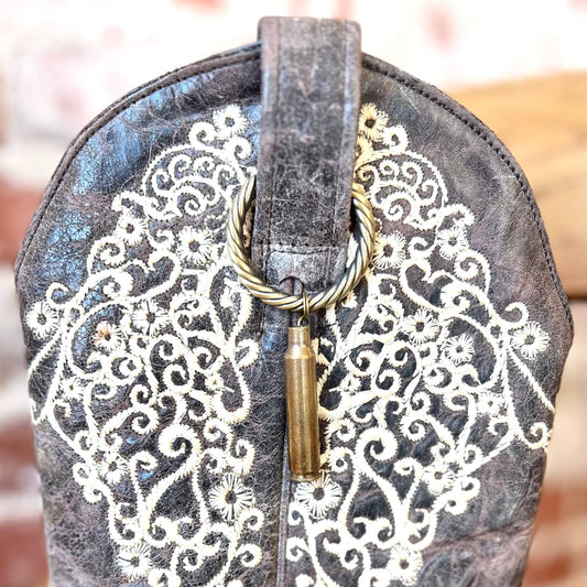 Spent Brass Bullet Casing Charm, bullet boot or bag charm