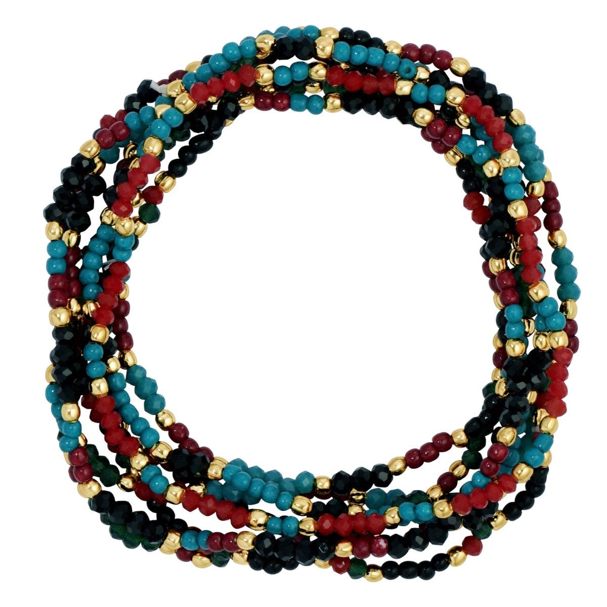 Assorted Winter Wonderland Stretch Seed Bead Bracelets